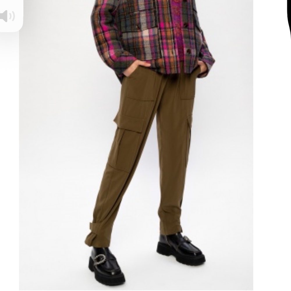 SAMSØE SAMSØE Citrine Cargo Pants in Khaki Colour Size M